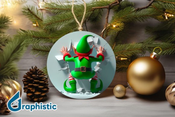 3D Cute ELF Christmas Ornament B 133: A Designer's Review for Illustrations
