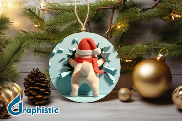 3D Dog Christmas Ornament Back 29: A Seller's Review of This Illustrations Asset