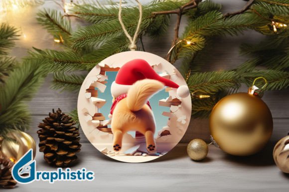 3D Dog Christmas Ornament Back 39: A Review of Premium Illustrations