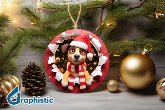 3D Dog Christmas Ornament Front 22: A Designer's Review for Branding