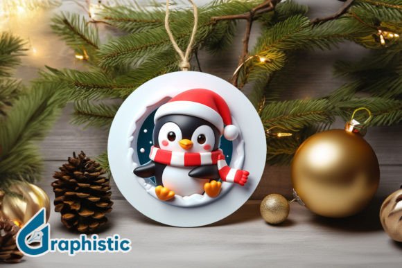 3D Penguin Christmas Ornament Front 84 Illustrations Review