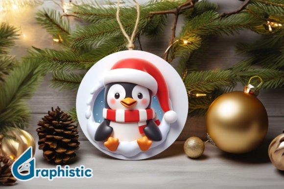 3D Penguin Christmas Ornament Front 92 Illustrations Review