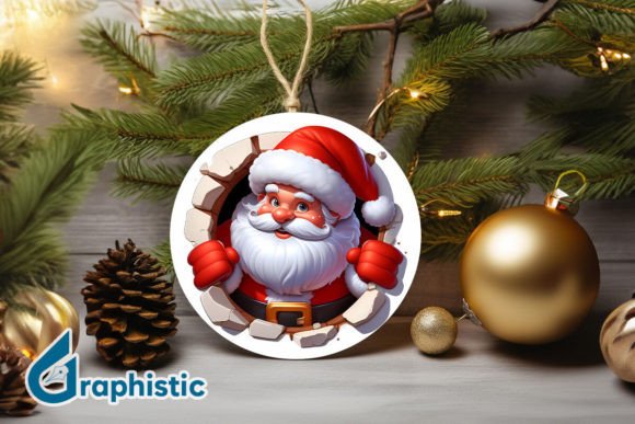 3D Santa Christmas Ornament Front 64 Review