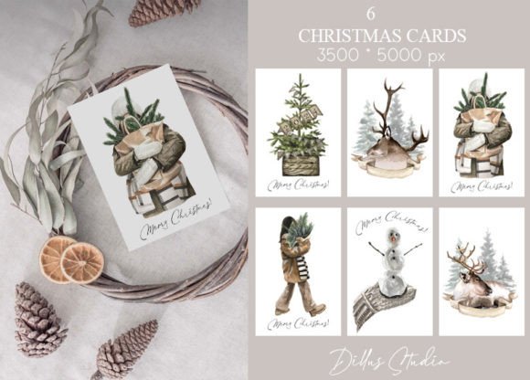 Christmas Postcards. Gift for Christmas.