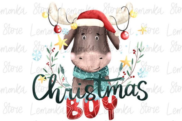 Christmas Reindeer Boy PNG Sublimation: A Review for Illustrations