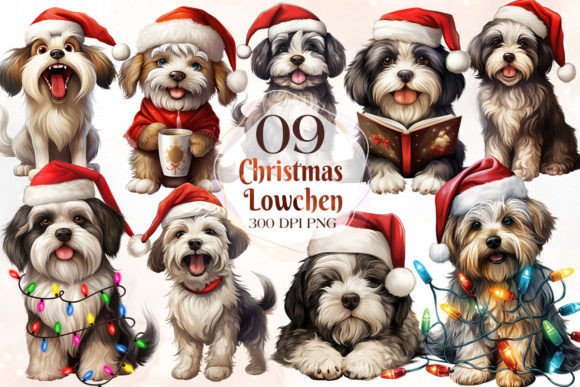 Cute Christmas Lowchen Clipart Bundle Review