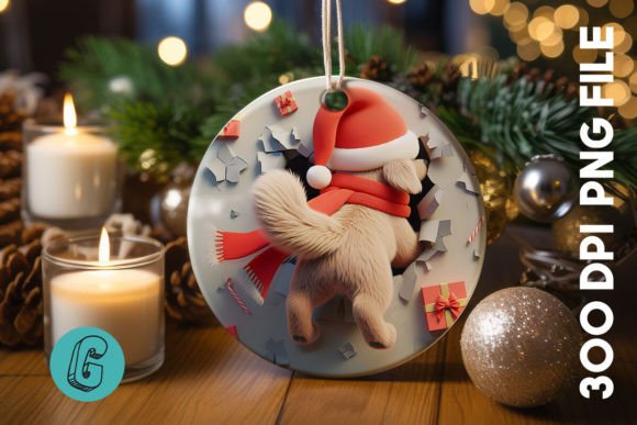 Cute Dog Christmas Ornament Back 25: A Review of Illustrations