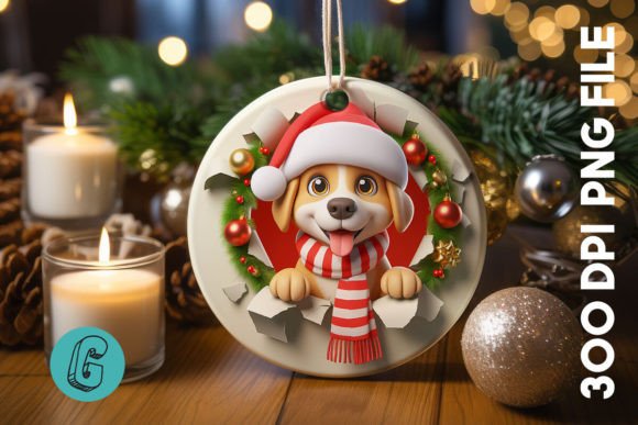 Cute Dog Christmas Ornament Front 28: A Review of Modern Illustrations