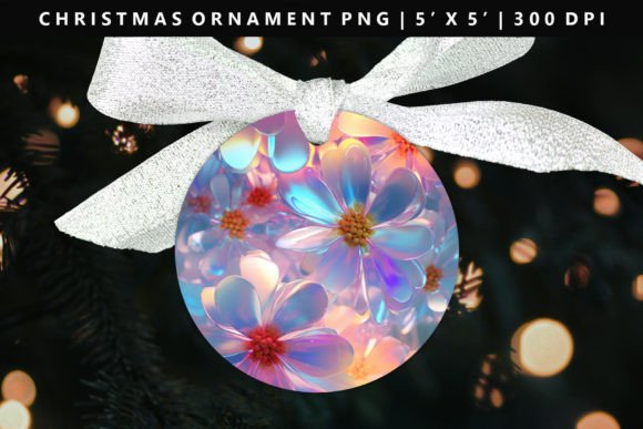 Flower Christmas Ornament Design: Premium Illustrations for Modern Blogs