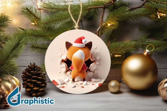 Fox 3D Christmas Ornament PNG Back 17 Review
