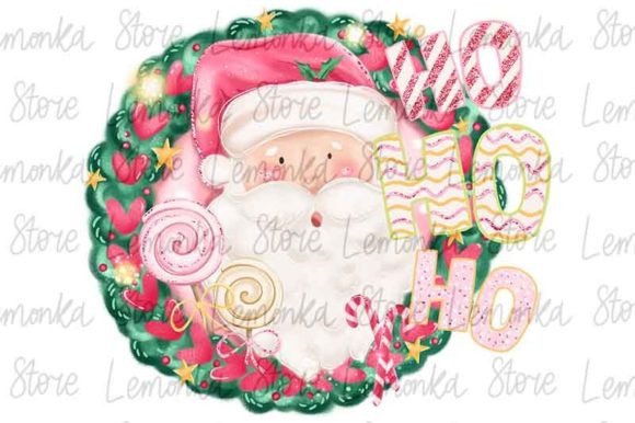 Girly Christmas Ho-Ho-Ho Santa Claus PNG Illustrations Review
