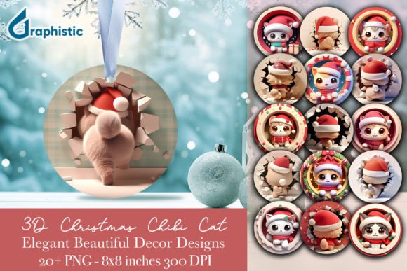 Ornament 2-side Cat Christmas Bundle Review