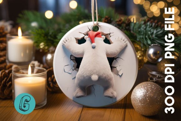Polar Bear Christmas Ornament B 105: A Review for Sellers of Illustrations