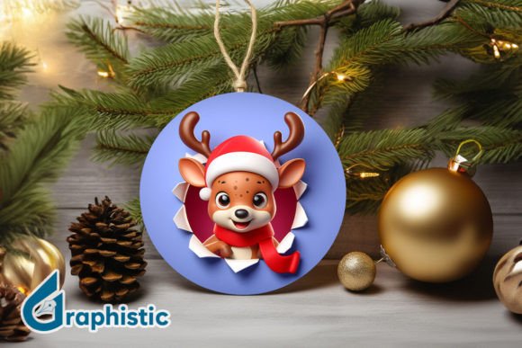 Reindeer 3D Christmas Ornament Front 26: A Designer's Review