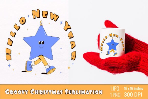 Y2k,Retro Christmas Mascot Sublimation: A Fresh Take on Illustrations